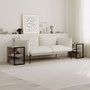 Hanah Home Echo - Juego de 2 mesas auxiliares Moca claro